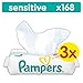 Produktbild Pampers Sensitive Feuchttücher 3 Packungen, 3er Pack (3 x 168 Stück)