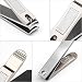 Hfun Nail Clippers Set- Stainless Steel Fingernail and Toenail Clipper Kit for Thick Nails