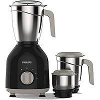 Philips HL7756/00 Mixer Grinder, 750W, 3 Jars (Black)