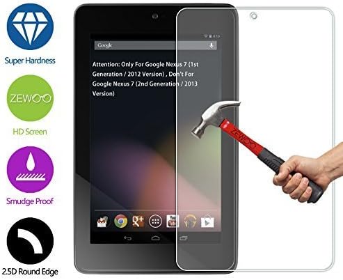 For Asus Google Nexus 7 (1st generation 2012)(NOT for Google Nexus 7 (2nd generation 2013)) Screen Protector ZeWoo® Premium Tempered Glass Protection Film (9H * 2.5D, 0.33mm thick)