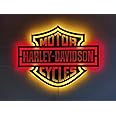SHAYONA Harley Davidson Lighted-up WallArt with RGB Color Changing Led, Wall Decor, Home Decor, Birthday Gift, Personalized Gifts, Gift,