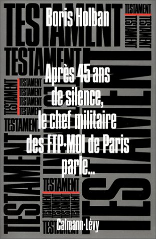 couverture de : Testament