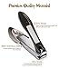 Hfun Toenail Clippers for Thick Nails with Curved Nail File,3mm Wide Jaw Opening Zinc Alloy and Stainless Steel Nail Trimmer