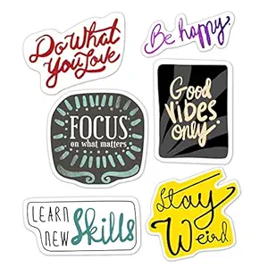 Artangle Vinyl Graffiti Decals Multipurpose Sticker (12.07 cm X 12.07 0.5 cm, Multicolor, 6 Piece)