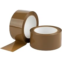 24 Rotoli Nastro Adesivo Silenzioso Avana 50mm X 66m - Scotch Da Imballaggio, Made In Italy