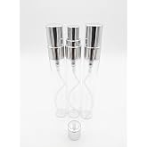 Tekrar Doldurulabilir Cam Parf&uuml;m Şişesi 10 ML, 3 Adet | Metal Kapaklı, Spreyli U&ccedil;, Seyahat Boyu, Şeffaf Cam, Kolay Taşıma