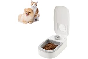 MOFIC Automatic Pet Feeder with 48H Timer,Dry and Wet Food Dispenser for Cats Small Dogs,Portable Pet Feeder Station for Home Travel (Grey,1 Bowl)