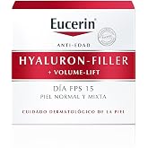 Eucerin Hyaluron-Filler + Volume-Lift Day Cream Combination and Normal Skin SPF 15 (50 ml), Anti-Wrinkle Cream with Instant F