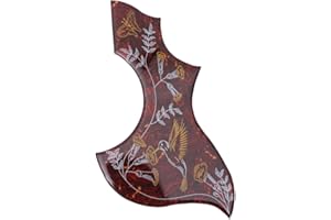 WUQIMUSC Hummingbird - Battipenna in abalone per chitarra acustica (inserto comune)