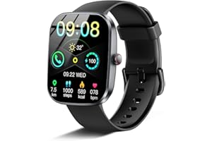 SOUDORV Smartwatch Uomo Donna, 2025 Nuova Fitness Tracker Orologio, Bluetooth Chiamate /Cardiofrequenzimetro/Contapassi/Sonno/110+ modalità Sportive, 1.91" Smart Watch Impermeabile IP68,per Android/iOS