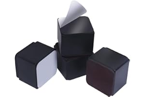 ‎EZPROTEKT Ezprotekt 2"/5.1 cm Möbelerhöhung aus Karbonstahl, 2.4" Breit, Selbstklebende Möbelerhöhung fügt 2" Höhe zu Betten, Sofas Schränken, Unterstützt 20.000 lbs, Schwarzes Quadrat