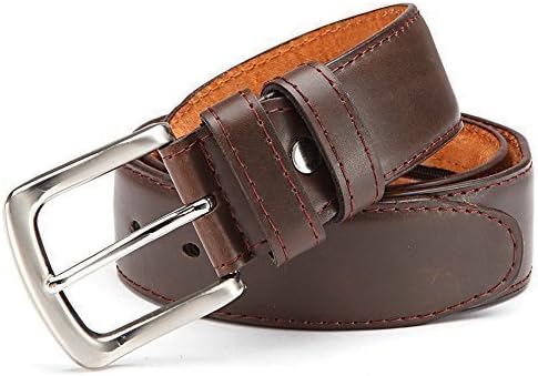 Men's Safe Belt Men's Belt Belt Buckle Safe Belt Belt Safe G120 - Brown, Unisex, 115 cm