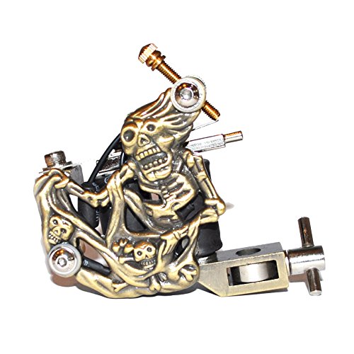 Preisvergleich Produktbild Schreien Skelett Tattoo-Maschine / Tätowiermaschine (Screaming Skeleton Tattoo Machine) (DNGU00013)