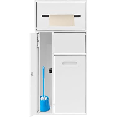 DOITOOL 2er-Pack Toilettenpapier-Federstab – Einziehbar, Universell, Weiß, Kunststoff – Ersatz Für Rollenhalter
