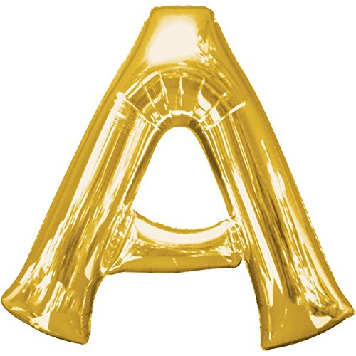 Folienballon - BUCHSTABEN/INITIALEN GOLD & SILBER XXL 70cm, Luftballon mit Buchstaben + PORTOFREI mgl + Geschenkkarten Set + Helium & Ballongas geeignet. High Quality Premium Ballons vom Luftballonprofi & deutschen Heliumballon Experten. Luftballon Geschenk und lustige Ballon Deko