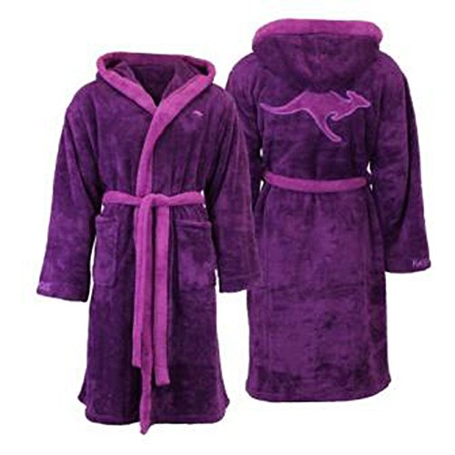 Preisvergleich Produktbild KangaROOS Bademantel beere / pink XXL Saunamantel Morgenmantel Kaputzenbademantel Hausmantel Unisex foolonli