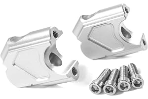 Styrhöjare for BMW R1200GS 2004-2008 R1200GS for Adventure 2005-2008 Motorcykel Styrlyftadapter Monteringsklämmor(Silver-No l