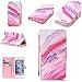 Produktbild Nancen Apple iphone 6 / 6S (4,7 Zoll) Schutzhülle / Lederhülle, Hoch Qualität Flip Case PU Material Leder Handytasche, Bunt Helle und Lebendige Farben Muster - mit Standfunktion Brieftasche Karten Slot Wallet Etui Handy Zubehör