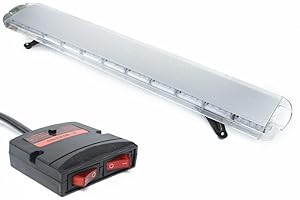 SHIOUCY Emergency, 96 luci di segnalazione per tetto, barra di segnalazione, colore giallo, 51 pollici, DC12-24 V, luce di segnalazione, lampeggiante, auto, camion, auto