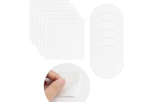 SOPWMAP 12 Piezas Parches de Reparación Transparentes en TPU, Parches Autoadhesivos Impermeables para Carpas, Parches de Reparación Impermeable Transparentes, Toldos, Colchones Inflables, Piscinas y Kayaks