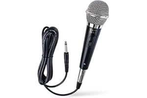 ZONADAH Professionelles Karaoke-Mikrofon Kabelgebundenes, unidirektionales dynamisches Mikrofon mit DREI Meter Kabel für Karaoke-Gesang, öffentliche Rede, Hochzeit, Bühne und Outdoor-Aktivitäten