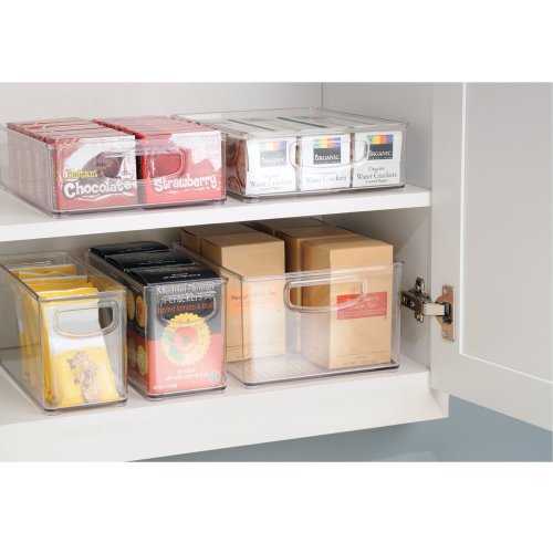 InterDesign Organizer-Box für Küchenschrank und Speisekammer – 25,5 x 20,25 x 12,75 cm, Durchsichtig - 3