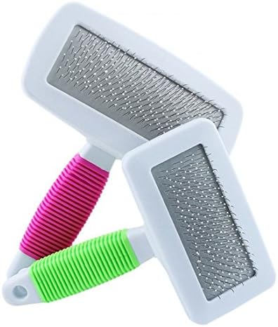 FishBabe Pet Wave Anti-Slip Handle Brush For Small Medium Large Breeds Dogs Hair Comb Grooming Trimmer Tool Accessories Green Small