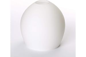 ORION LIGHTSTYLE Paralume in vetro di ricambio a forma di tulipano, bianco, dimensione foro E14, Ø 30 mm