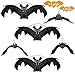 Produktbild Halloween Dekoration Fledermäuse 6 Stück Halloween Realistische Hängende Fledermäuse, Gummi Hängen Vampir Fledermäuse für Halloween-Party Haunted House Dekoration Geschenk für Freunde sein(2 Größen)