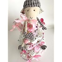 Windeltorte Schaf Rosa Handmade by Sinchns Bastelzauber