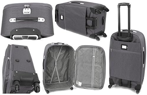 Expanding Lightweight 4 Wheel Spinner Trolley Case - Available in 4 sizes and 3 colours (27" Large, Grey)