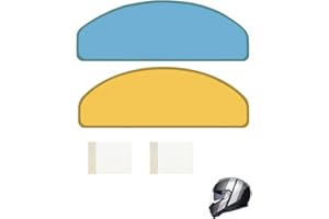 JUKOTA 1 película antivaho y antideslumbrante ultrafina para cascos de motocicleta,1 película de protección solar para cascos de motocicleta,Protección de visera universal,Pegatina de 8,8 cm x 24,5 cm