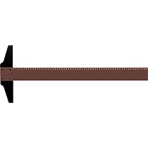 Rumold Zeichenschienen/344100 100cm Braun Kunststoff