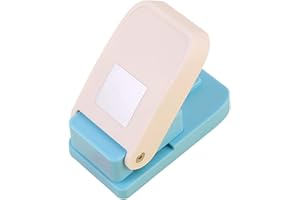 Harilla Perforatrice à Onglets, Séparateur de Feuilles Mobiles Ergonomique, Fournitures de Perforation d'Étiquettes, Outil de Gaufrage Portable, Perforation de Papier, Carré