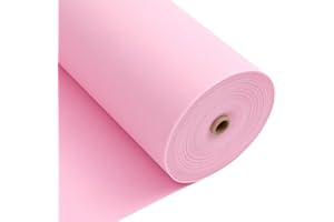 Longing Home Rouleau de Nappe jetable en intissé Imitation Tissu au mètre, idéal pour Un Anniversaire, Une fête, décoration (Couleur Rose, 1,18 × 25 m)