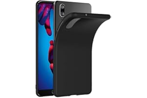 COPHONE® Etui ochronne, czarne, kompatybilne z Huawei P20, etui ochronne, czarne, z żelu TPU, silikon, miękkie, ultracienkie, odporne na uderzenia, kompatybilne z Huawei P20