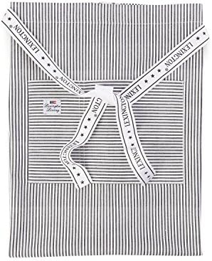 Lexington 10003054 7900-AP10 Oxford Striped Apron, Dark Gray