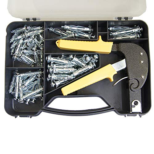 405504 tasselli da cartongesso pinze Tool kit di fissaggio 72PC