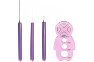 ODETOJOY 3 pièces Ensemble d'outils de Papier Quilling Papier à piquants Taille différente 2 Aiguilles Assorties 1 Outil à Fentes Bricolage décoratif Outils de Papier Quilling L'entraîneur de Curling