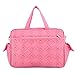 Paonies Mummy Handbag Baby Diaper Nappy Tote Nursery Changing Bag for Holiday Hospital (Pink)