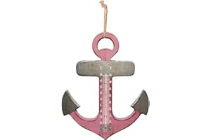 POWERLANTZ Garden Thermometers Outdoor Analogue weather temperature thermometer greenhouse shed home Wall hanging nautical and lavender styles