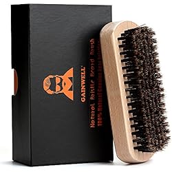 BROSSE À BARBE EN SOIE DE SANGLIER 100% NATURELLE - démêle, masse et élimine les peaux mortes