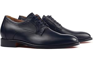 MASALTOS Zapatos de Hombre con Alzas Que Aumentan Altura hasta 7 cm. Fabricados en Piel. Modelo Boston