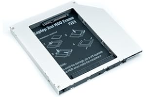 QUMOX Laptop 2nd HDD SSD DVD Bay Caddy Adapter for 2.5''/9.5mm Universal CD/DVD-ROM SATA TO SATA Hard Drive External Enclosure