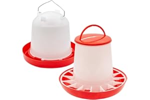 STI Set Mangiatoia 9kg + Abbeveratoio 10L Kit distributore mangime Acqua per polli pollame Galline Alta qualità