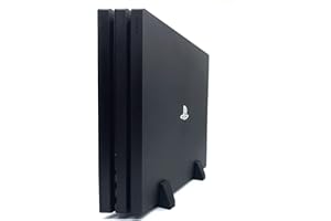 XM&QY PS4 Pro Soporte Vertical para Playstation 4 Pro Consola Silicona Soporte Base Estable Pies Antideslizante Espacio Suficiente para Refrigeración(Negro)