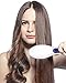 Produktbild OBELLA Glätteisen Haarglätter Bürste Glättbürste Ionen Styling Glättungbürste Mit Schnellaufheizungsfunktion Und Perfekt Hitzeschutz Absolut-Anti-Verbrühung Anion Hair Straightener Für Glattes Und Geschmeidig Glänzendes Haar (Weiß)