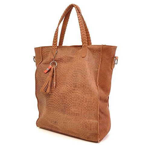 Preisvergleich Produktbild BARBAROSSA Serpente Handtasche in coffee