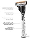 Dorco Pace 4 Manual Razor for Men: Four-Blade Technology – Pivoting Head for Maximum Coverage – Lubrication Strip with Chamomile – Sensitive Shaving System 14 Blades + 1 Handle