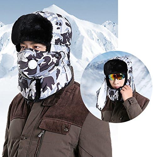 NRSP Anti Fog Ski Cap Winter Outdoor Camouflage Mask Cap Army Green Camouflage Neck Cap